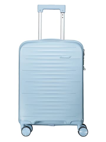 Geographical Norway Hardcase-Trolley "Sillo" in Hellblau - (B)34 x (H)53 x (T)21 cm