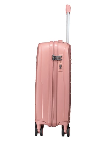 Geographical Norway Hardcase-Trolley "Sillo" in Rosa - (B)34 x (H)53 x (T)21 cm