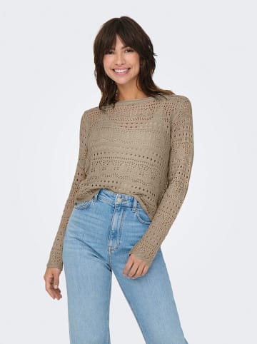 JDY Pullover "Sun" in Taupe
