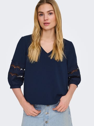 JDY Bluse "Hannah" in Dunkelblau