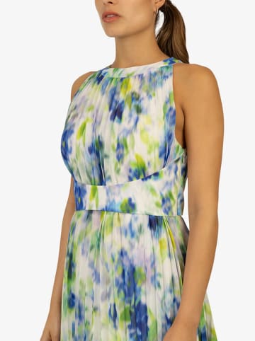 APART Plisséjurk groen/blauw