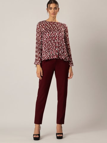 APART Blouse bordeaux/crème