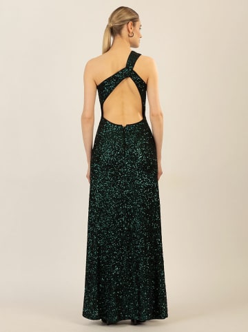 APART Paillettenkleid in Dunkelgrün