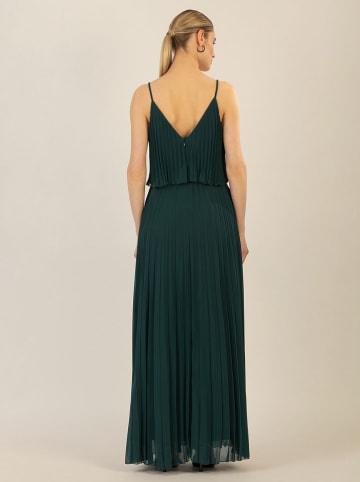 APART Plisséjurk donkergroen