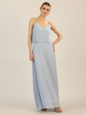 APART Plisseekleid in Hellgrau