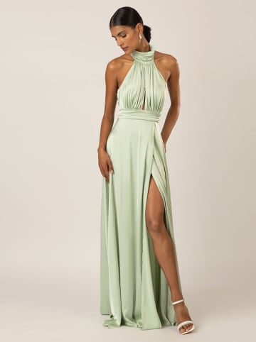 APART Satynowa sukienka w kolorze jasnozielonym