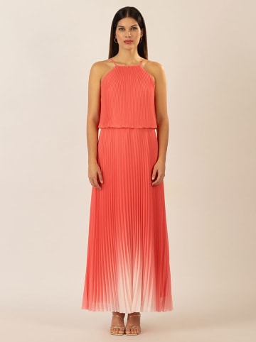 APART Plisseekleid in Koralle/ Weiß