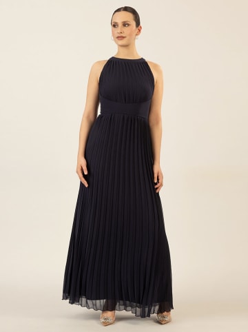 APART Plisseekleid in Dunkelblau