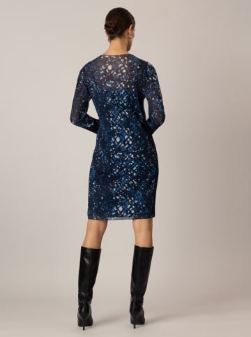 APART Plisséjurk donkerblauw