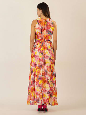 APART Kleid in Pink/ Gelb