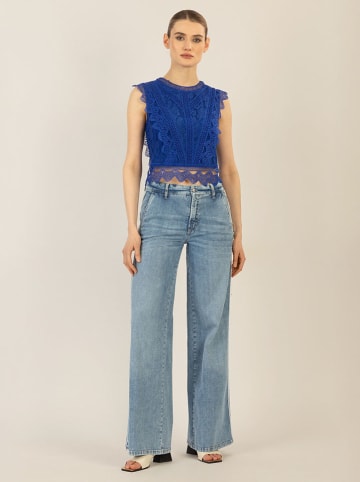 APART Spitzentop in Blau