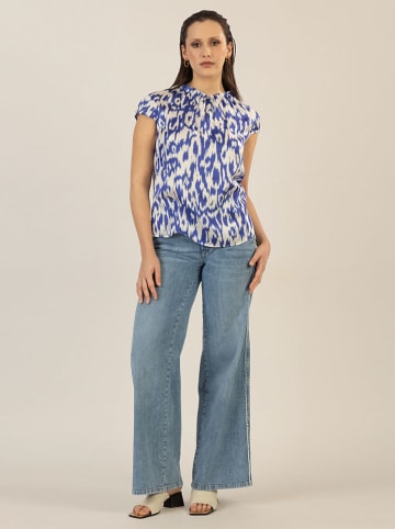 APART Blouse blauw/crème