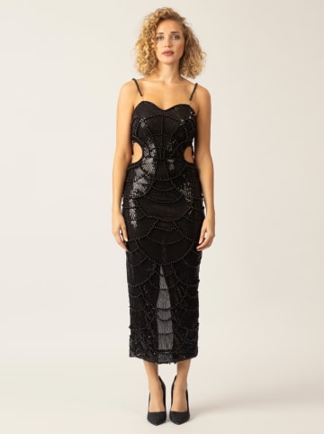 APART Paillettenkleid in Schwarz