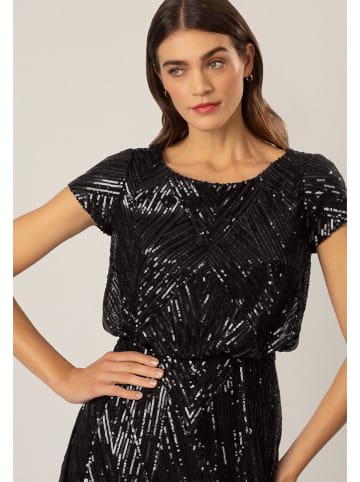 APART Paillettenkleid in Schwarz