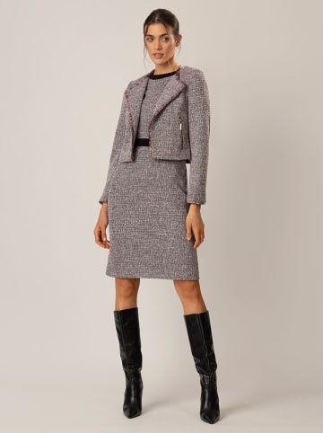 APART Blazer in Bordeaux/ Schwarz/ Weiß