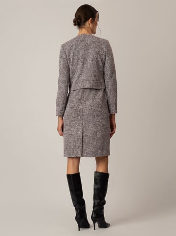 APART Blazer in Bordeaux/ Schwarz/ Weiß