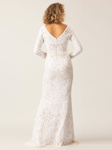 APART Paillettenjurk wit/beige