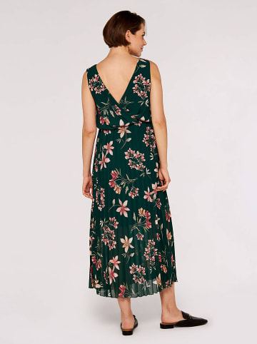 Apricot Kleid in Grün