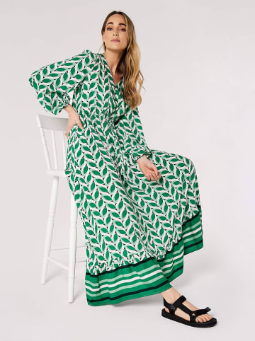 Apricot Kleid in Grün