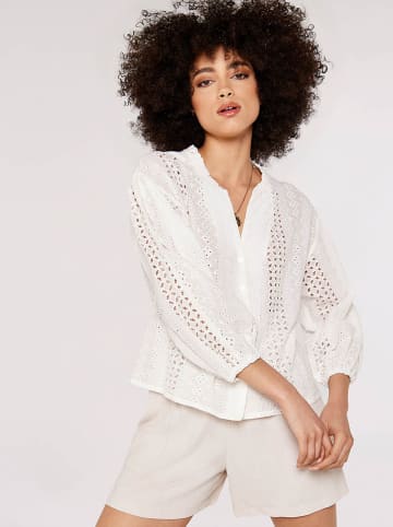 Apricot Bluse in Weiß