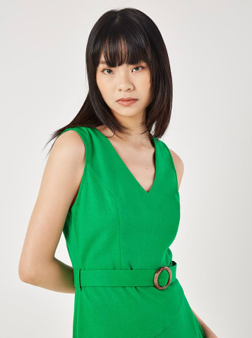 Apricot Kleid in Grün