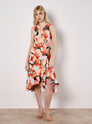Apricot Kleid in Bunt