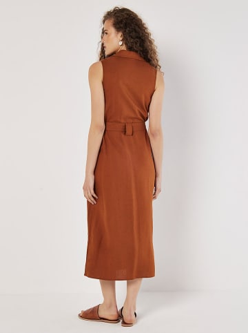 Apricot Kleid in Hellbraun