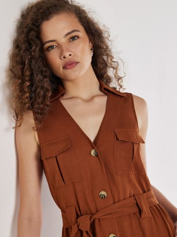 Apricot Kleid in Hellbraun