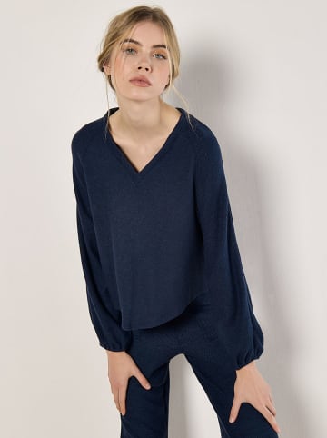 Apricot Bluse in Dunkelblau