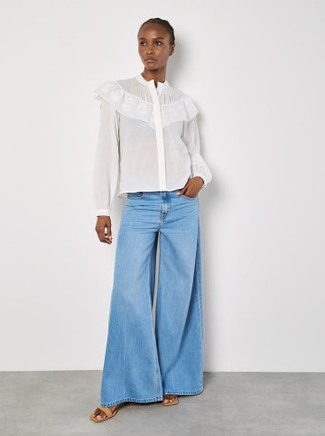 Apricot Bluse in Weiß