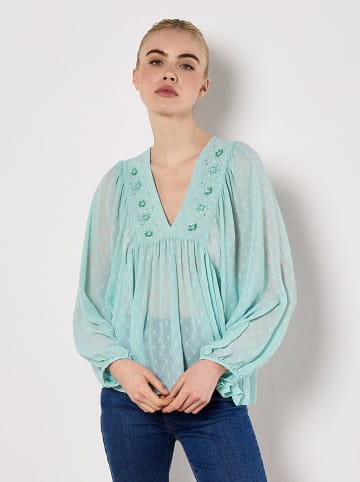 Apricot Bluse in Türkis