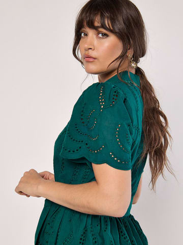 Apricot Kleid in Grün