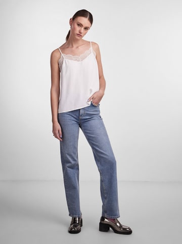 Pieces Top "Pctiffany" w kolorze białym