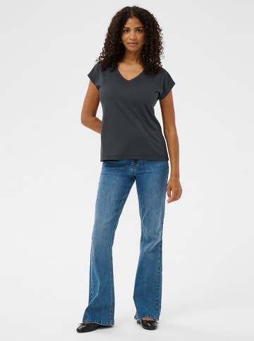 Kaffe Koszulka w kolorze antracytowym