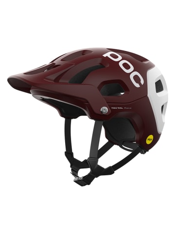 POC Kask rowerowy "Tectal Race MIPS" w kolorze bordowo-białym