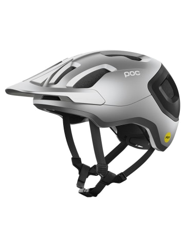 POC Kask rowerowy "Axion Race MIPS" w kolorze srebrnym