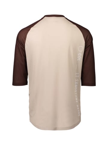 POC Fahrradshirt "MTB Pure" in Beige/ Braun
