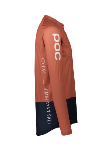 POC Koszulka kolarska "MTB Pure" w kolorze pomarańczowo-czarnym