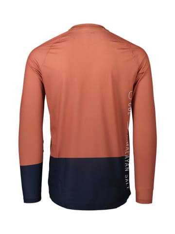 POC Koszulka kolarska "MTB Pure" w kolorze pomarańczowo-czarnym