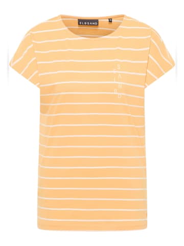ELBSAND Shirt "Selma" in Orange/ Weiß