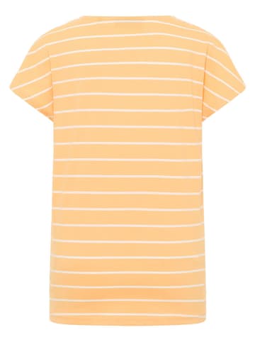 ELBSAND Shirt "Selma" in Orange/ Weiß