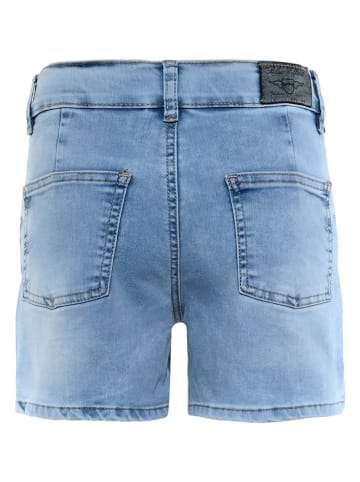 Blue Effect Spijkershort - relaxed fit - beige/blauw