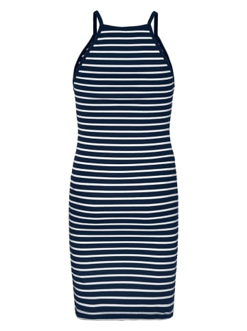 Blue Effect Jurk donkerblauw/wit