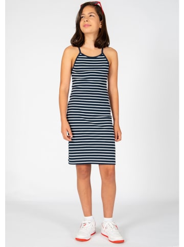 Blue Effect Jurk donkerblauw/wit