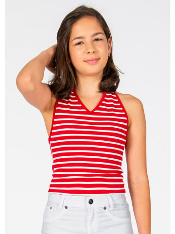 Blue Effect Top rood/wit