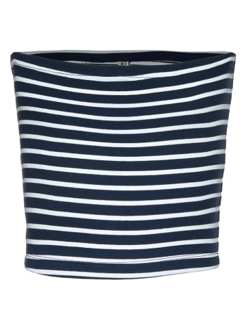 Blue Effect Top donkerblauw/wit