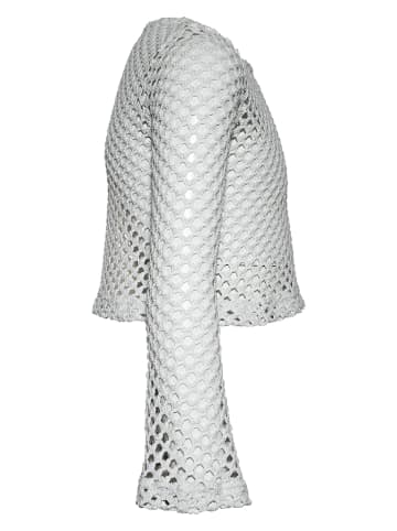 Blue Effect Longsleeve in Weiß