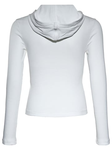 Blue Effect Longsleeve in Weiß