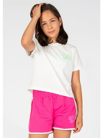 Blue Effect Shirt in Weiß