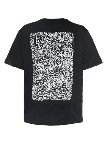 Blue Effect Shirt in Schwarz